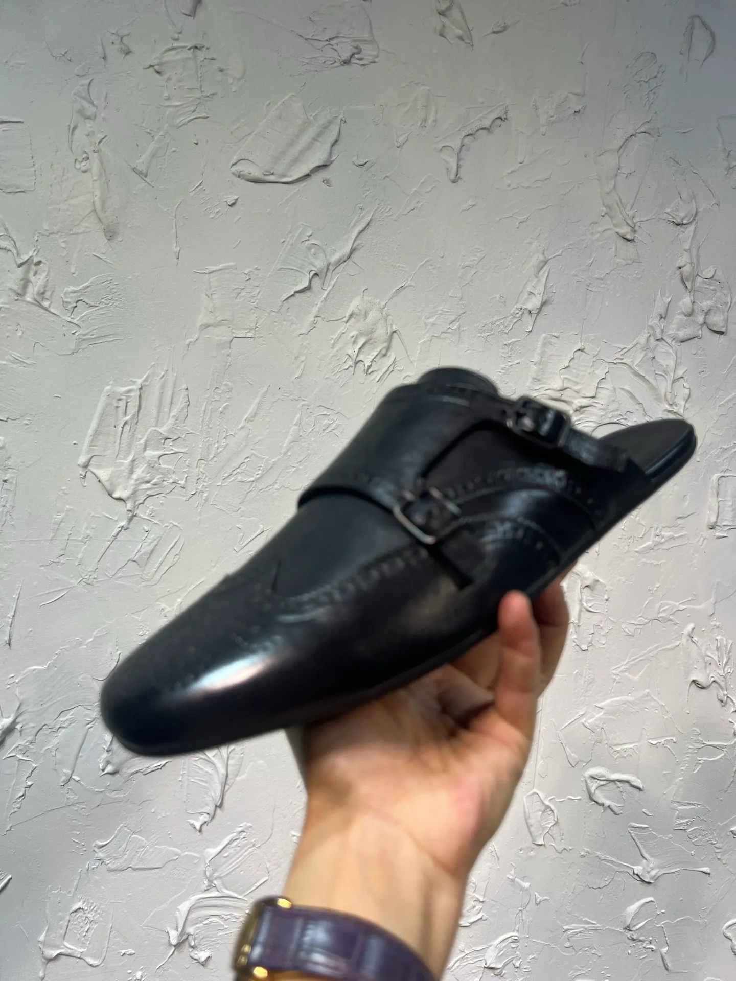 P780 prada derby2025 spring and autumn latest Prada slip-on retro men's Muleto shoes, Shuffle double-buckle Monk shoes, upper cowhide, lining and foot cowhide, rubber sole, black and brown 2-color original packaging Code number: 39-46